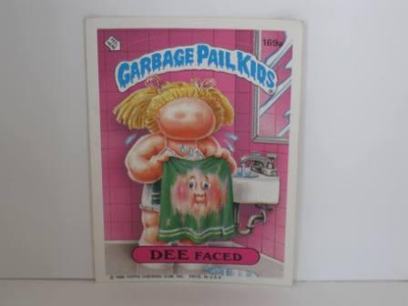 169a DEE Faced [Center Pzl Pc] 1986 Topps Garbage Pail Kids Card